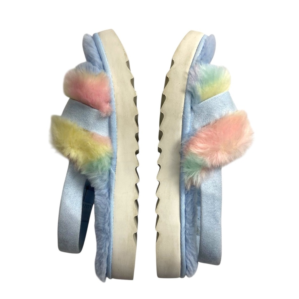 Koolaburra by UGG Fuzz'd Out Adjustable Slide Sandals Sling Back 8 - Picture 7 of 11
